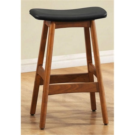 Home Elegance Ride Black Counter Height Stool - Set of 2, 2PK 1188BK-24
