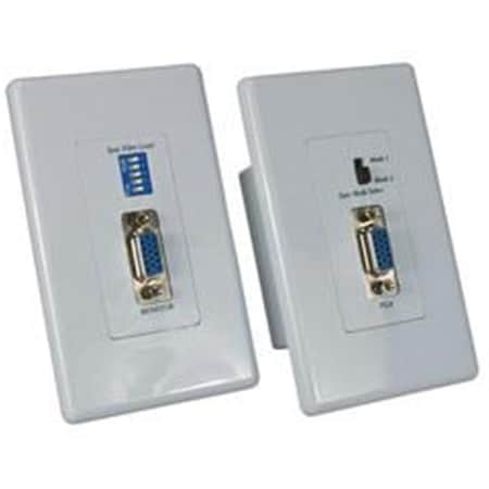 Plugit VGA/QXGA Over Cat5 Extender Wallplate Kit - White PL2943117