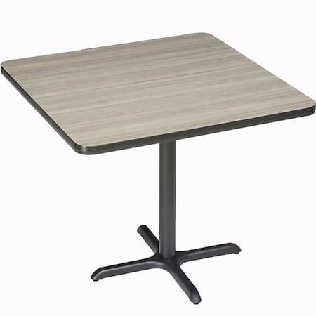Global Industrial Interion 42" Square Bar Height Restaurant Table, Charcoal 695810CL