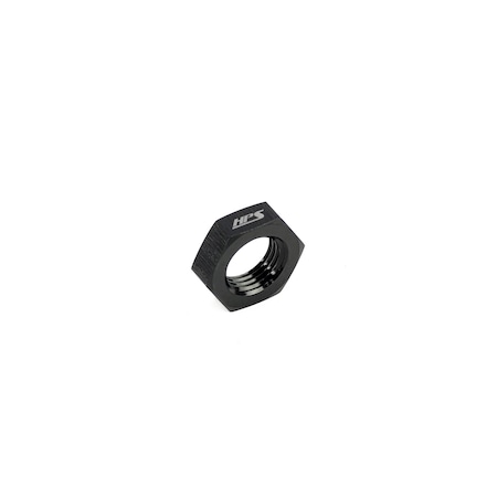 Hps Performance -12 AN Female Bulkhead Fitting Jam Nut, Aluminum, Black AN924-12