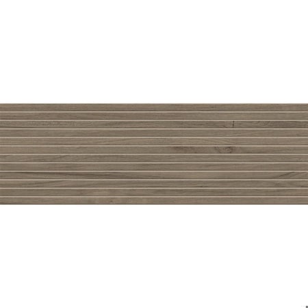 Andova Tiles SAMPLE-Flume Umbra Brown 13-in. x 39-in. Subway Linear Wood-Look Matte Ceramic Wall Tile SAM-ANDFLU1456