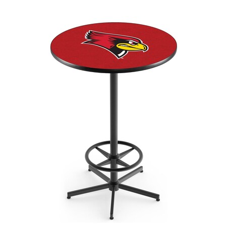 Holland Bar Stool Co 42" Black Illinois State Pub Table L216B4236IllStU