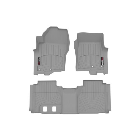Weathertech Grey, Front and Rear Floorliners 461705-1-4
