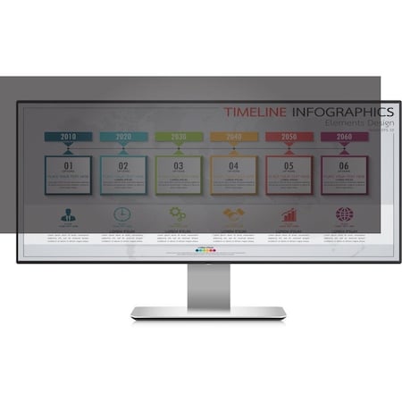 Rocstor PRIVACYVIEW PRIVACY FILTER FOR 34 WIDESCREEN MONITOR 21:9 MONITOR- UNFRAMED - PV0031-B1