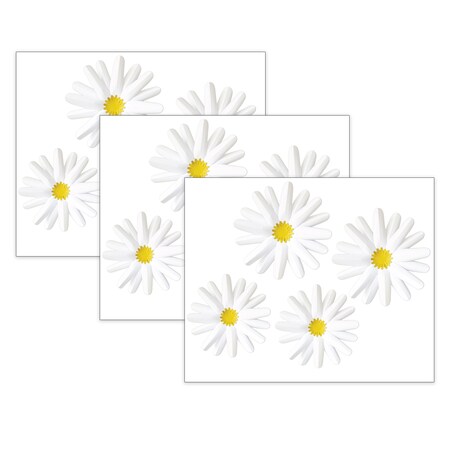 Carson Dellosa Happily Ever Elementary Retro Remix Daisies Dimensional Accents, 4-Piece Set, 3PK 107011