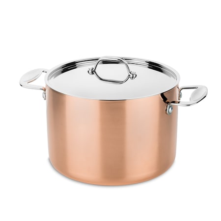 Mepra Toscana Deep Pot w/Lid 9.45" - 1 Piece - Copper 30120124