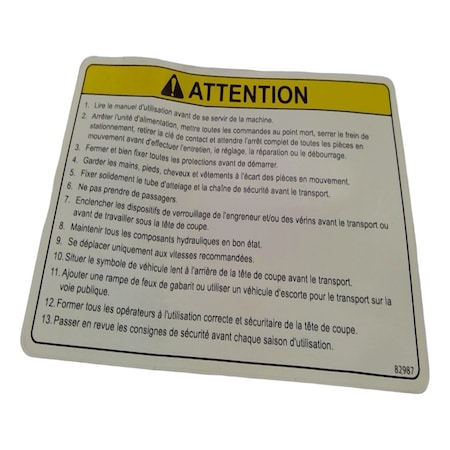 Cnh DECAL, CNH OEM 84376483 84376483