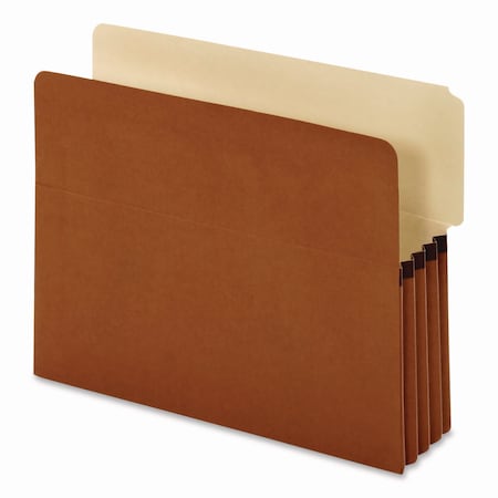 Pendaflex End Tab File Pocket, 3.5in Expansion, Letter Size, Redrope, 10PK 63624P