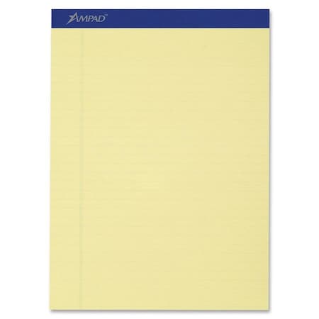 Esselte Evidence Pad, 8-1/2" x 11-3/4", Wide Ruled, Canary, 50 Sheet/Pad, 12 Pads/Pack 20270