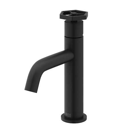Vigo Ruxton Single Handle Single-Hole Bathroom Faucet in Matte Black VG01050MB