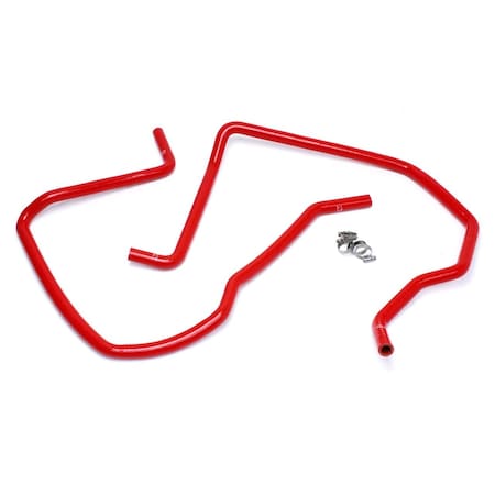 Hps Performance High Temp Reinforced Silicone Heater Coolant Hose Kit, Red, 57-1498H-RED