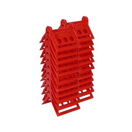 Mytee Products V Shaped Board 4 in Red Plastic Corner Edge Protectors for Cargo Loads, 20PK PCP-Redx20