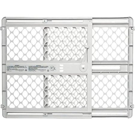North States Industries North States Gray 26 in. H X 26-42 in. W Plastic Child Safety Gate 8615