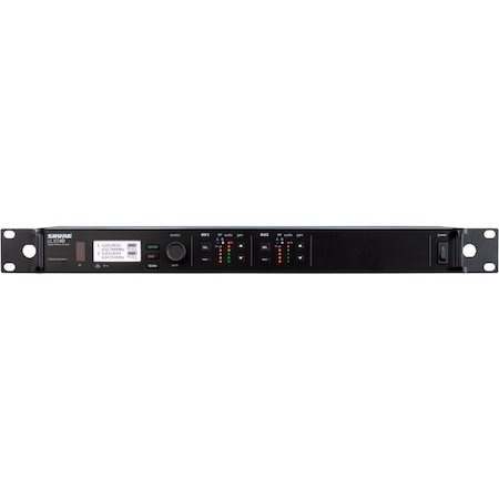 Shure DUAL DIGITAL WIRELESS RECEIVER WITH INTERNAL POWER SUPPLY, 1/2 WAVE ANTENNA AND ULXD4D=-X52