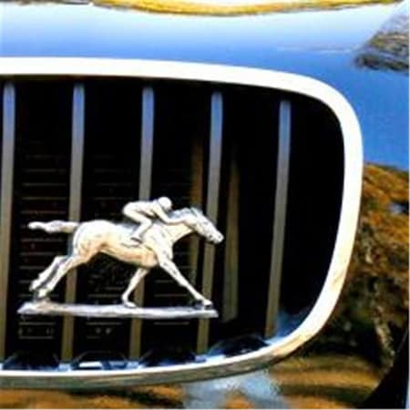 Araba Vector Race Horse Antique Nickel Ornament, 3.125 x 5.25 in. AR881190
