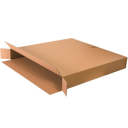 Zoro Select 36 in x 5 in x 36 in Shipping Box, Kraft, Corrugate, Single Wall, 32 ECT 36536FOL