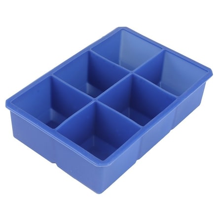 Chef Craft Ice Cube Tray, 6 Cubes, Silicone, Dishwasher Safe: Yes 21967