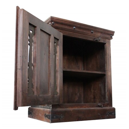 Homeroots 30" Brown Nightstand 489577