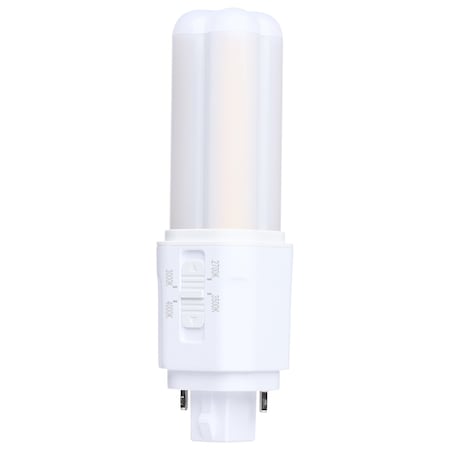 Satco 5.5 Watt PLC LED 27K/3K/35K/4K CCT G24d Base Omni Type A/B 120-277 Volt S29883