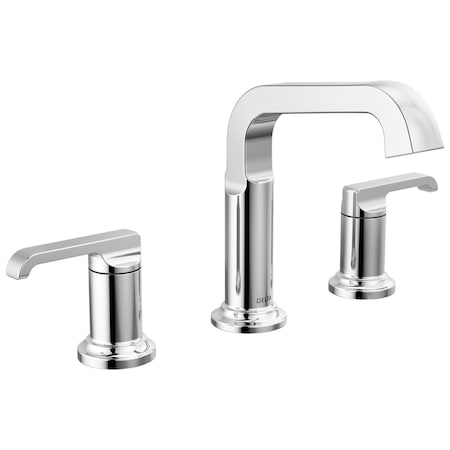 Delta Tetra Two Handle Widespread Bathroom Faucet In Lumicoat Chrome 35589-PR-DST
