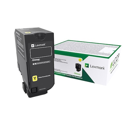 Lexmark CX725 High Yield Yellow Return Program Toner Cartridge 16,000 Yield 84C1HY0