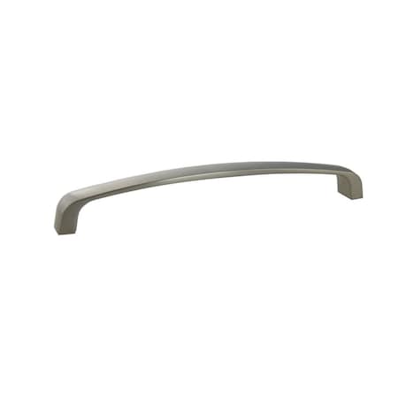 Pride Industrial 6-3/4in Modern Cabinet Pull with 6-3/10in Center to Center Satin Nickel Finish P81235SN