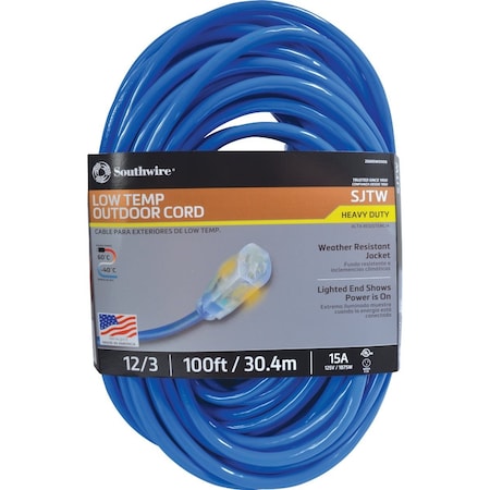 Southwire ColdFlex 100 Ft. 12/3 Cold Weather Extension Cord 2569SW0006