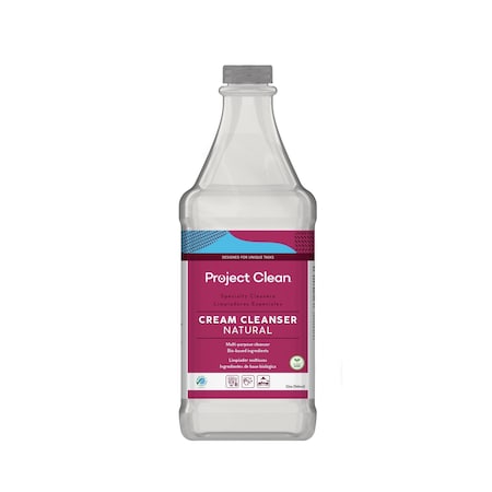 Project Clean Cream Cleanser Natural, USDA Bio-Preferred, 12 Quarts/Case, includes application caps A100945-12cy