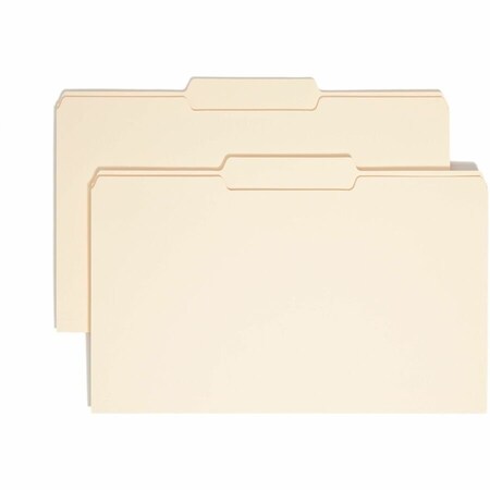 Smead File Folders, 1/3 Center Tab Cut, 1 Ply, Legal, Manila 0 15332