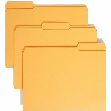 Smead Folders 1/3-Cut Tab, Goldenrod, PK100 12234