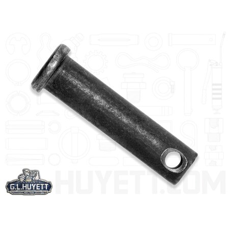 Huyett Clevis Pin, Hot Dipped Galvanized, 0.500 in Dia x 1.188 in Overall L x 1.422 in Shank L CLPHDG-0500-1421
