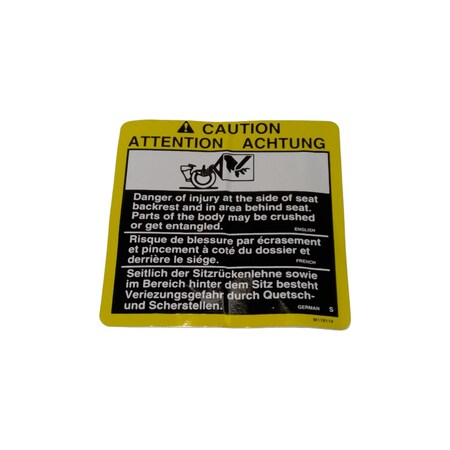 John Deere LABEL, JOHN DEERE OEM M119114 M119114