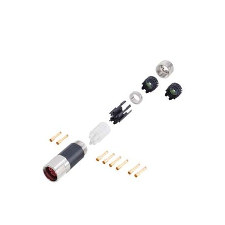 Siemens power connector Sz. 1 type: SPEED-CONNECT 6-pole socket 6FX2003-0LU30