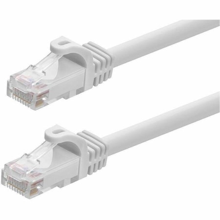 Monoprice FLEXBOOT CAT5E 24AWG CABLE_ 10FT WHITE 11243