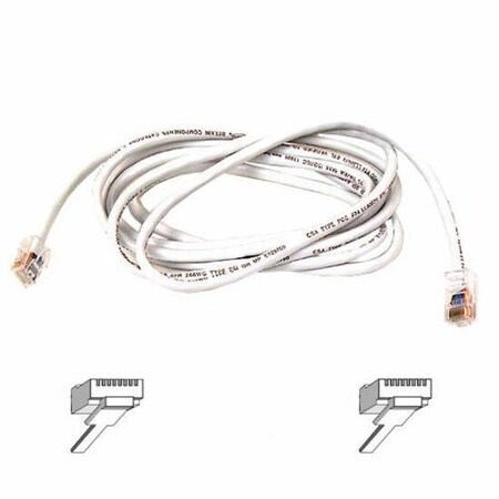Belkin 10Ft Cat6 Snagless Patch Cable, Utp, White Pvc Jacket, 23Awg, 50 A3L980-10-WHT-S