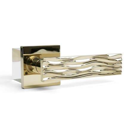 Mcbowery Ridge Polished Brass Double Dummy Modern Door Lever MB-1108DMGD