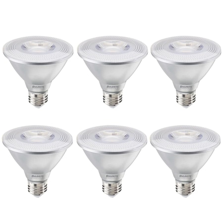 Bulbrite 75-Watt Equivalent Dimmable Narrow Flood PAR30SN Medium E26 LED Light Bulb, 2700K, 6PK 861724