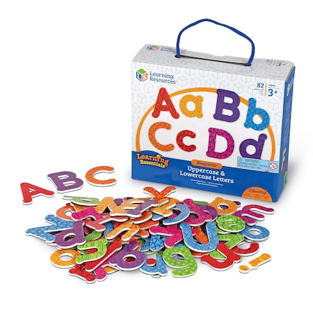 Learning Resources Magnetic Uppercase & Lowercase Letters, 82-Piece Set LER7725