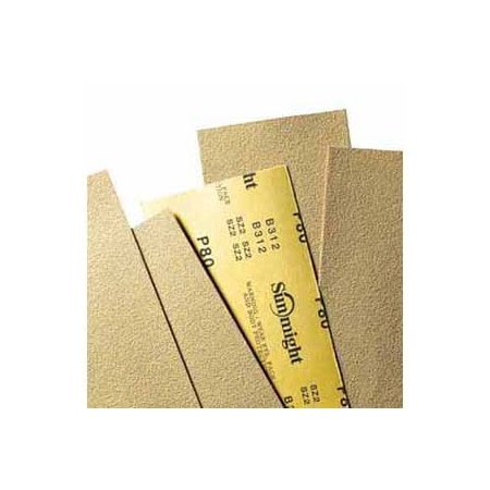 Sunmight Usa Gold 09110 Plain Sanding Sheet, 9 in W x 11 in L, P180 Grit, Premium Aluminum Oxide Abrasive 9110