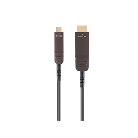 Monoprice SlimRun AV USB 3.1 Type-C to HDMI Video Cable_ 50ft_ 4K at 60Hz_ Fiber Op 38583