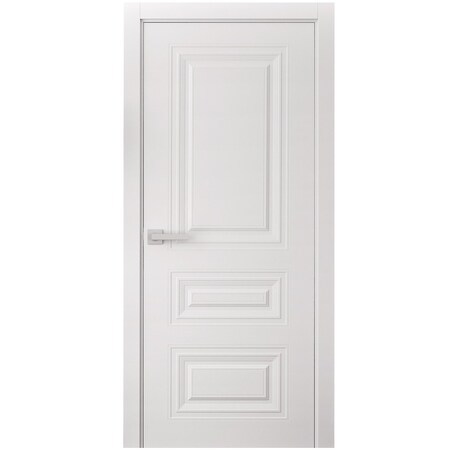 Sartodoors Interior Door 42 x 84 inches, BASIC 9233 White, Single Regular Panel Frame Handle, Bathroom Bedro BASIC9233ID-SKIN-4284