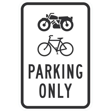 Lyle Parking Only (W/Graphics), 12x18, Engineer Grade, White G-3633-EG_12x18