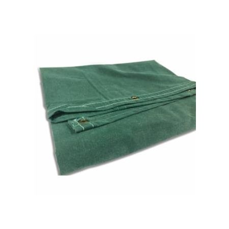 Anchor Brand Protective Tarp, 6 ft W x 10 ft L, Mildew/Water Resistant, Canvas, Green 103-92550