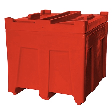 Myton Industries Stack Bulk Ship Container w/lid, 14.5 cubic ft., 800lb capacity, RED SO-3626L RED