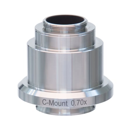 Amscope 0.7X Stainless Steel C-mount Camera Adapter for Leica Microscopes AD-C07-LC