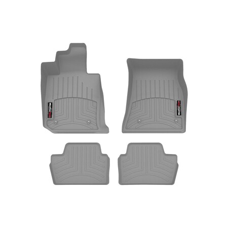 Weathertech Grey, Front and Rear Floorliners 461711-1-2