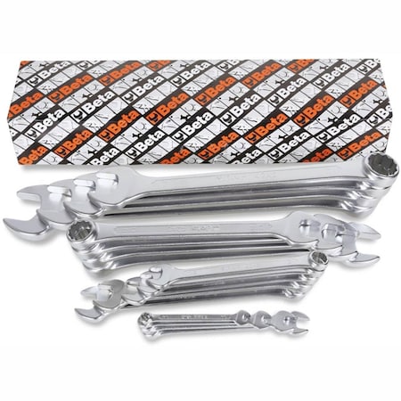 Beta Tools Set Of 17 Combination Wrenches, SAE 1/4" - 1 1/4" 42AS/17