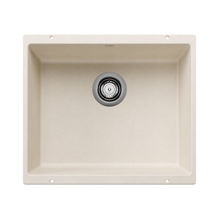 Blanco Precis SILGRANIT 21in Single Bowl Undermount Kitchen Sink - Soft White 527405