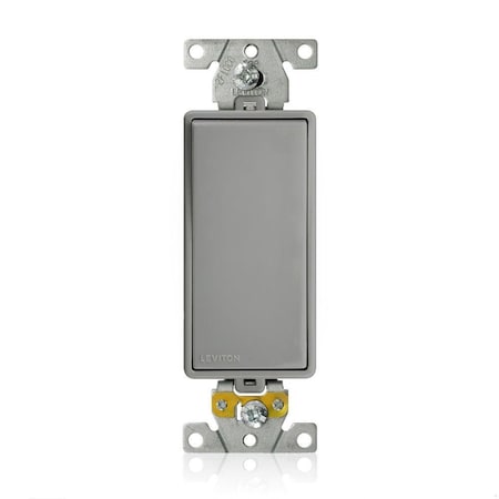 Leviton Lev-Lok Decora Plus 1P 20A Gray M5621-GY