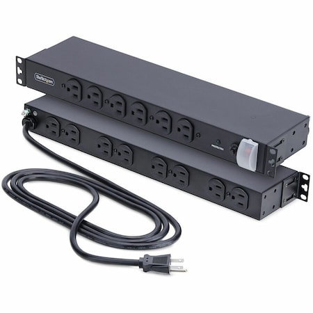 Startech.Com 14-OUTLET RACKMOUNT PDU, 1U SERVER POWER STRIP WITH 6X FRONT AND 8X REAR PORTS, 1415B8H-RACK-PDU-SP